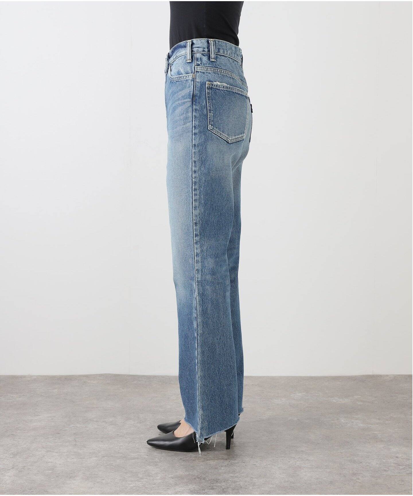 MADISONBLUE / マディソンブルー】HEM CUT FLARE PANTS DENIM（デニム  