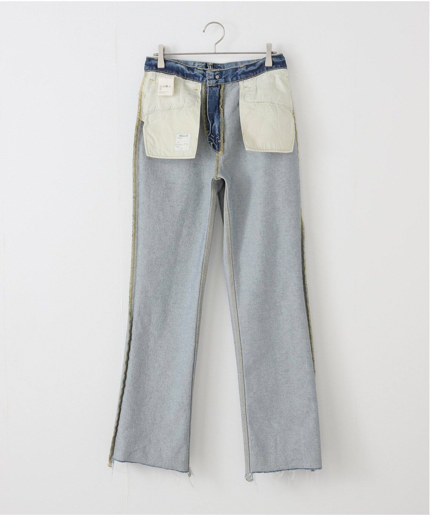 MADISONBLUE / マディソンブルー】HEM CUT FLARE PANTS DENIM（デニム 