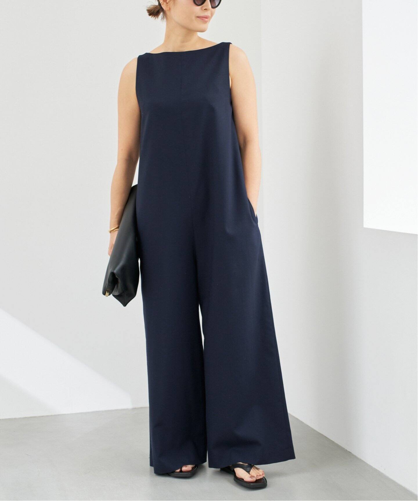 MADISONBLUE / マディソンブルー】BOAT NECK COMBINAISON W TROP 