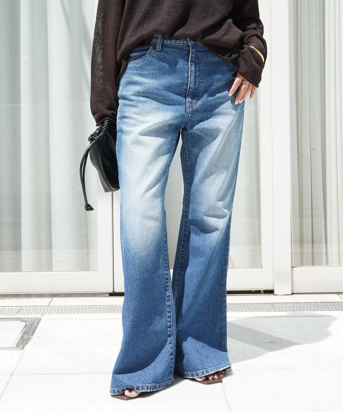 ATTICK BY JOHNBULL/アティック バイ ジョンブル】 FLARE DENIM  