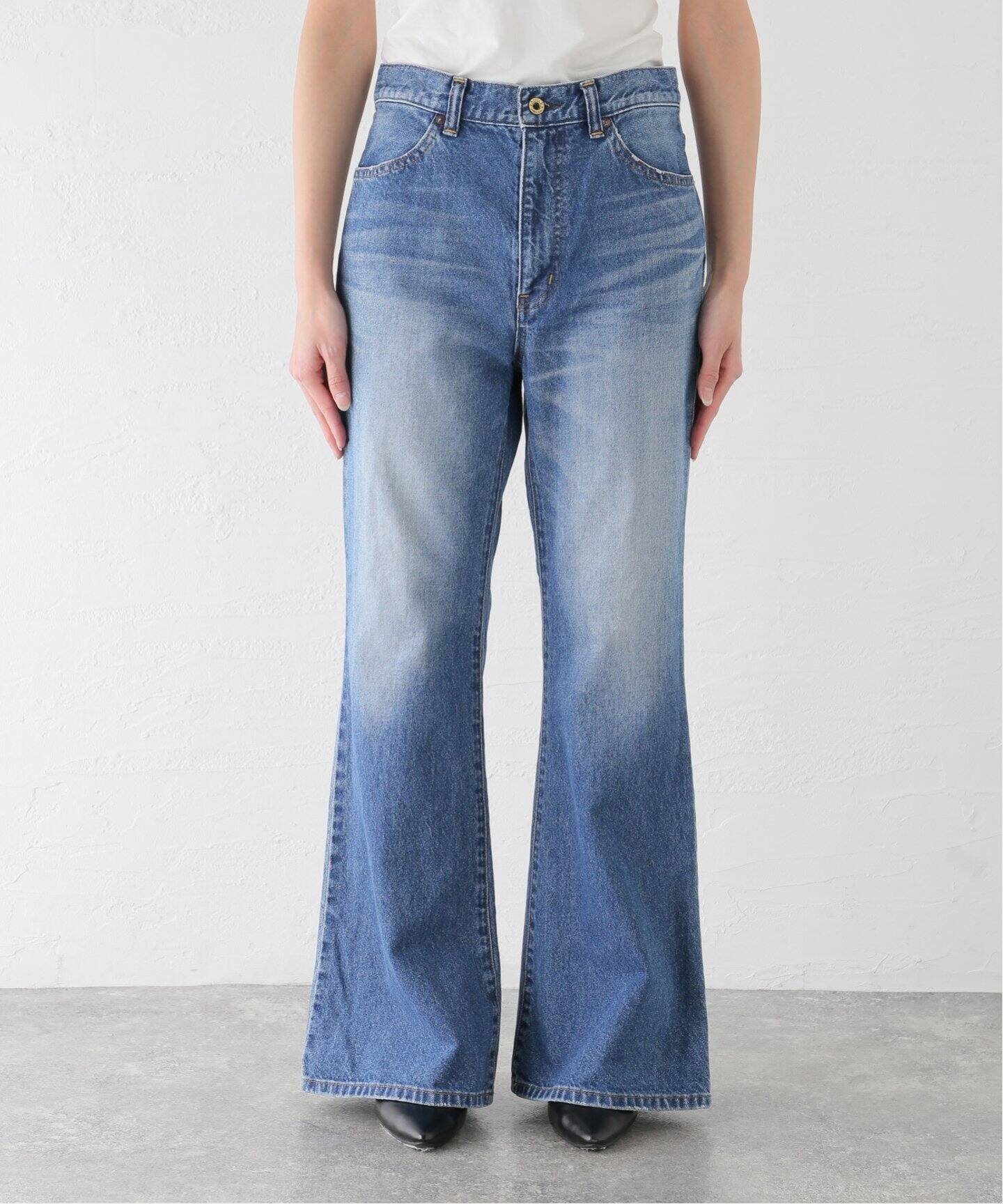 ATTICK BY JOHNBULL/アティック バイ ジョンブル】 FLARE DENIM 