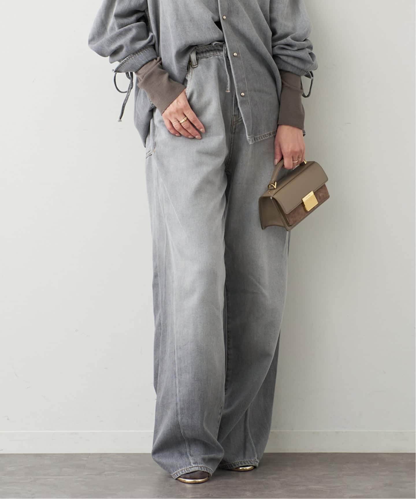 ドゥーズィエムクラス DARKPARK DARKPARK/ダークパーク】IRIS PAPER BAG DENIM（デニムパンツ