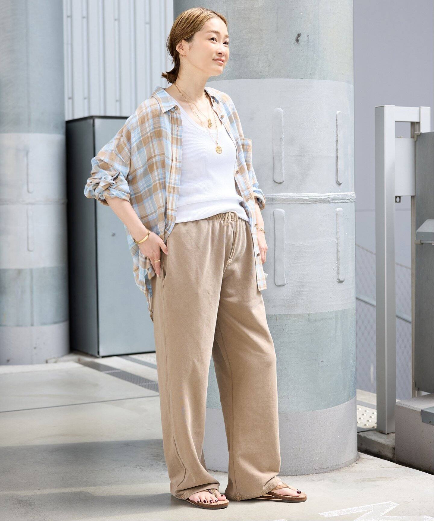 ASHER LA/アッシャー エルエー】 River sweat pants（スウェットパンツ