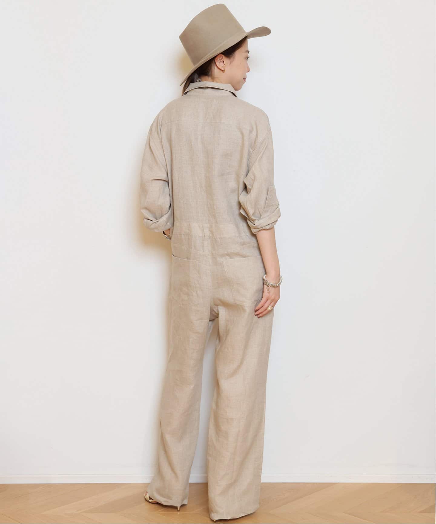 Col Pierrot/コルピエロ】ALBINI LINEN オールインワン（つなぎ