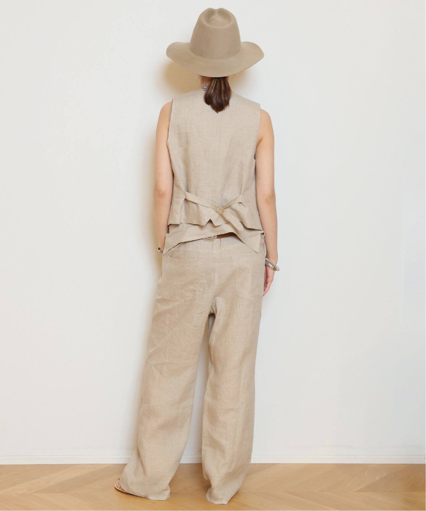 Col Pierrot/コルピエロ】ALBINI LINEN オールインワン(つなぎ Col Pierrot/コルピエロ】ALBINI LINEN オールインワン(つなぎ