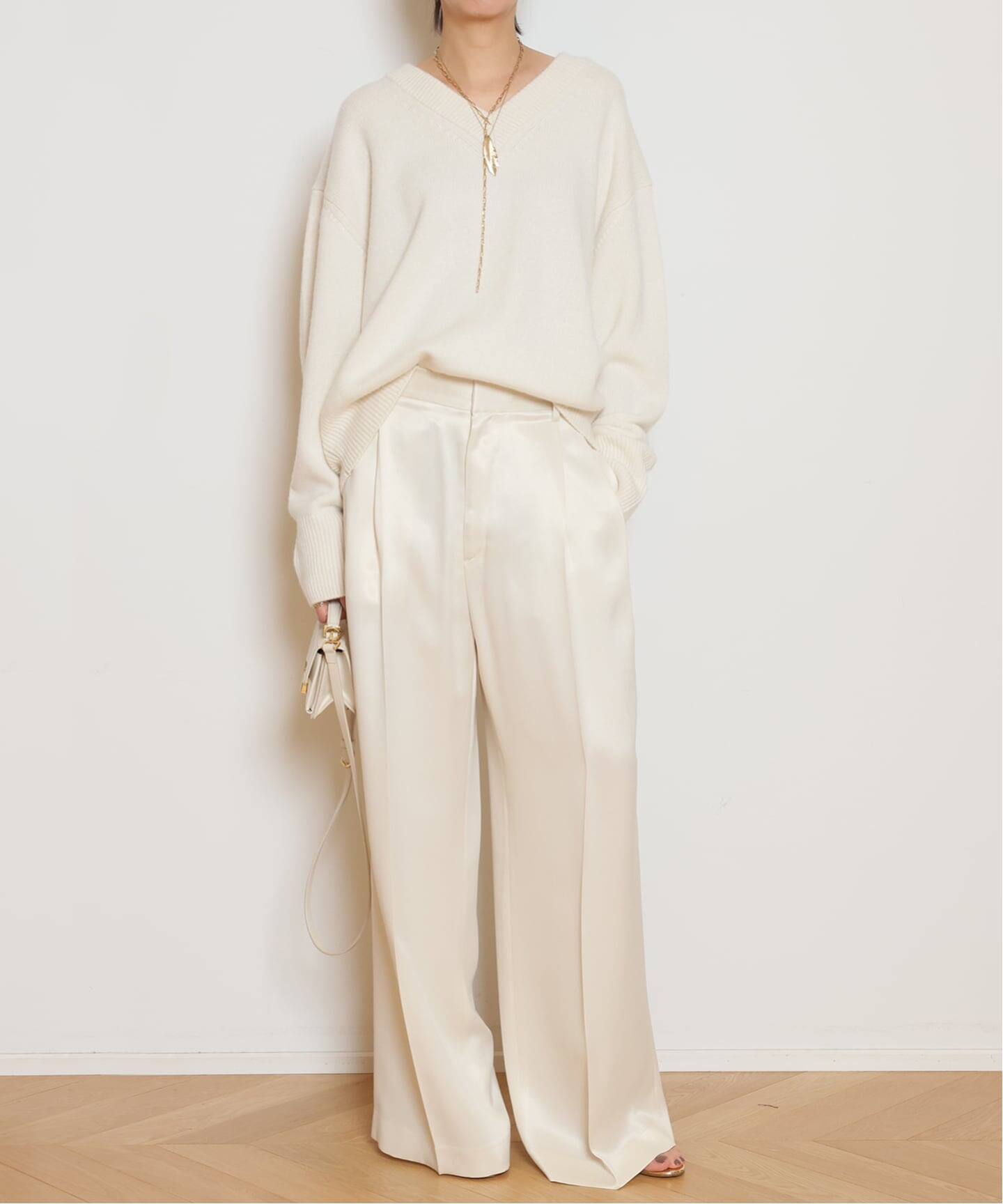 CUPRA TUCK パンツ（スラックス）｜MUSE de Deuxieme Classe（ミューズ