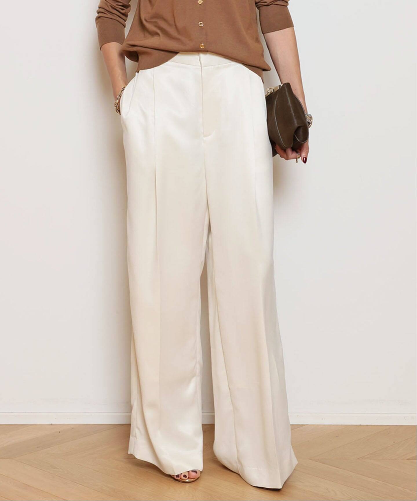 CUPRA TUCK パンツ（スラックス）｜MUSE de Deuxieme Classe（ミューズ