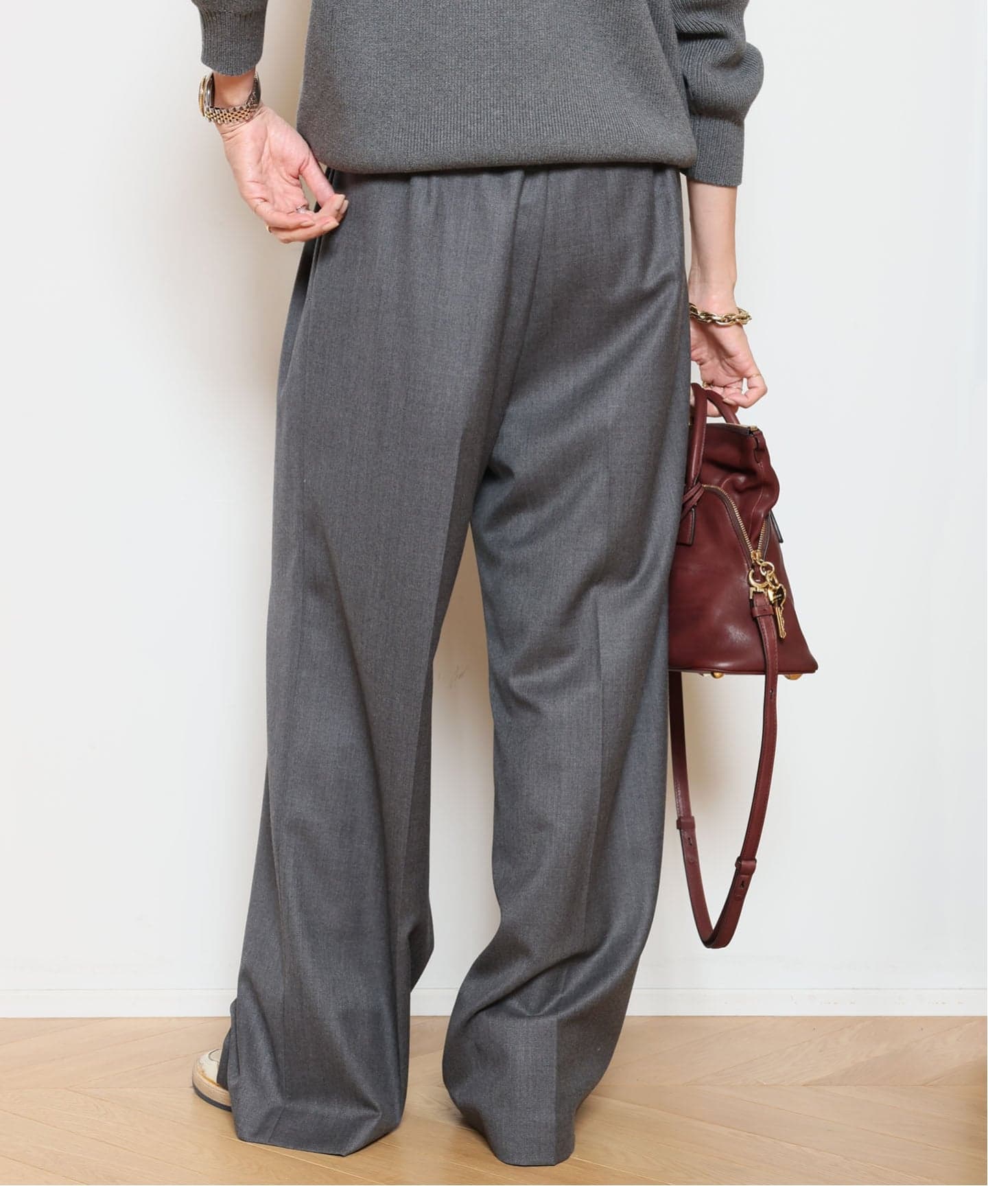 ☆専用☆ドゥーズィエムクラス WOOL TRO タックパンツ 34 Deuxieme