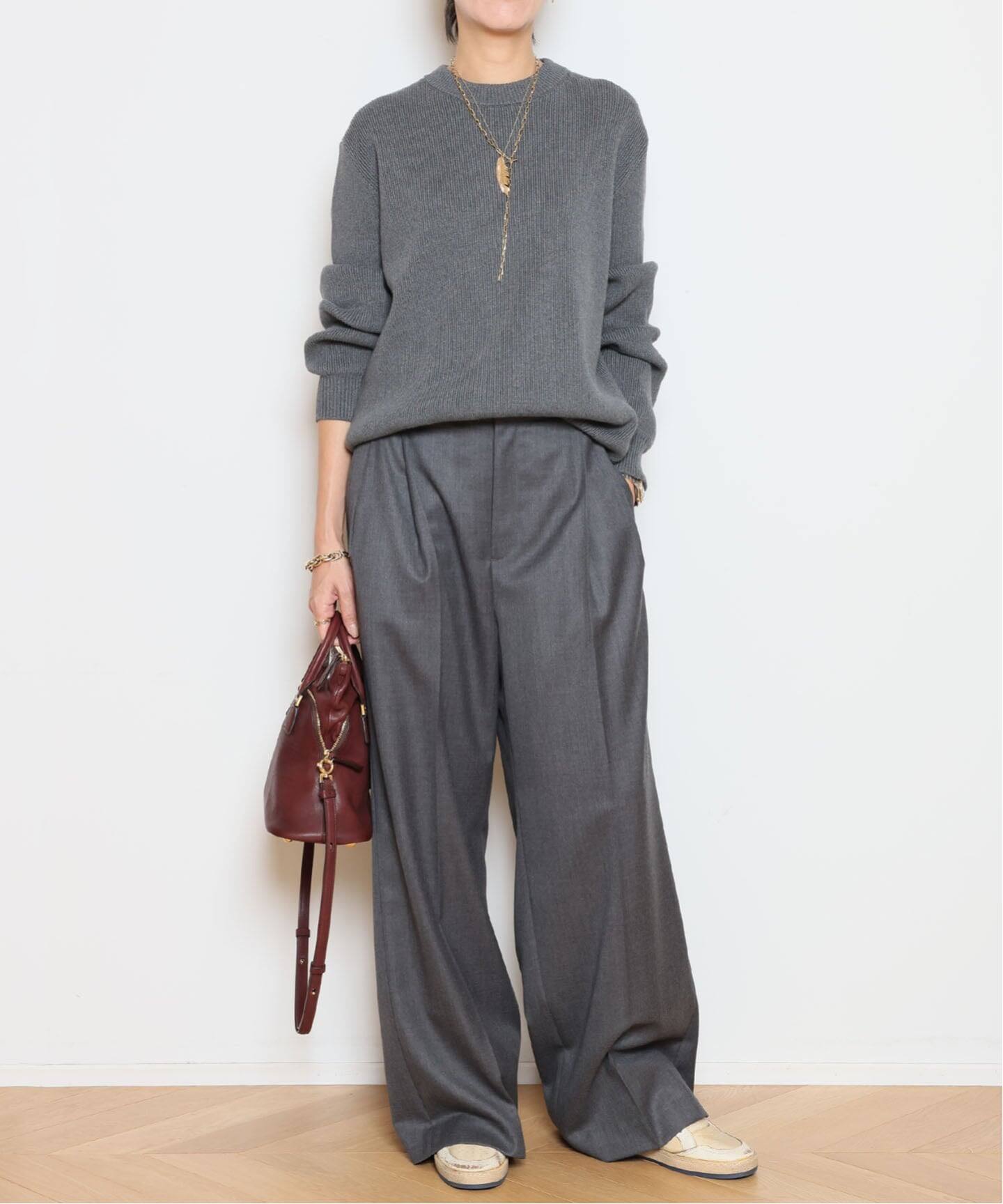 WOOL TUCK パンツ（スラックス）｜MUSE de Deuxieme Classe（ミューズ