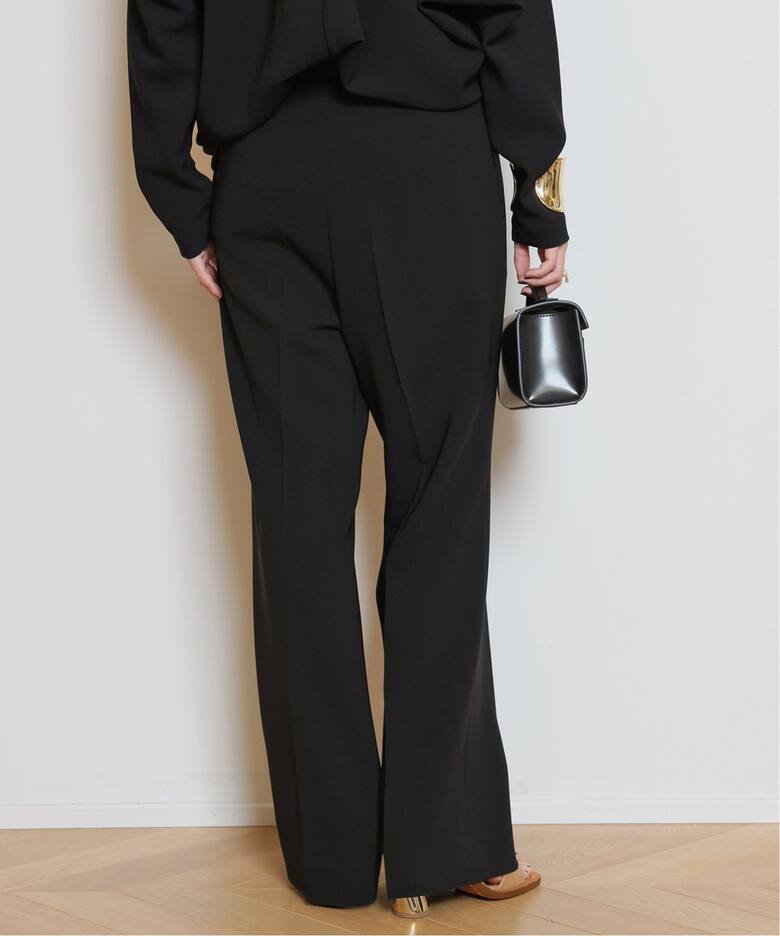 トリアセジョーゼット タックパンツ（スラックス）｜MUSE de Deuxieme  