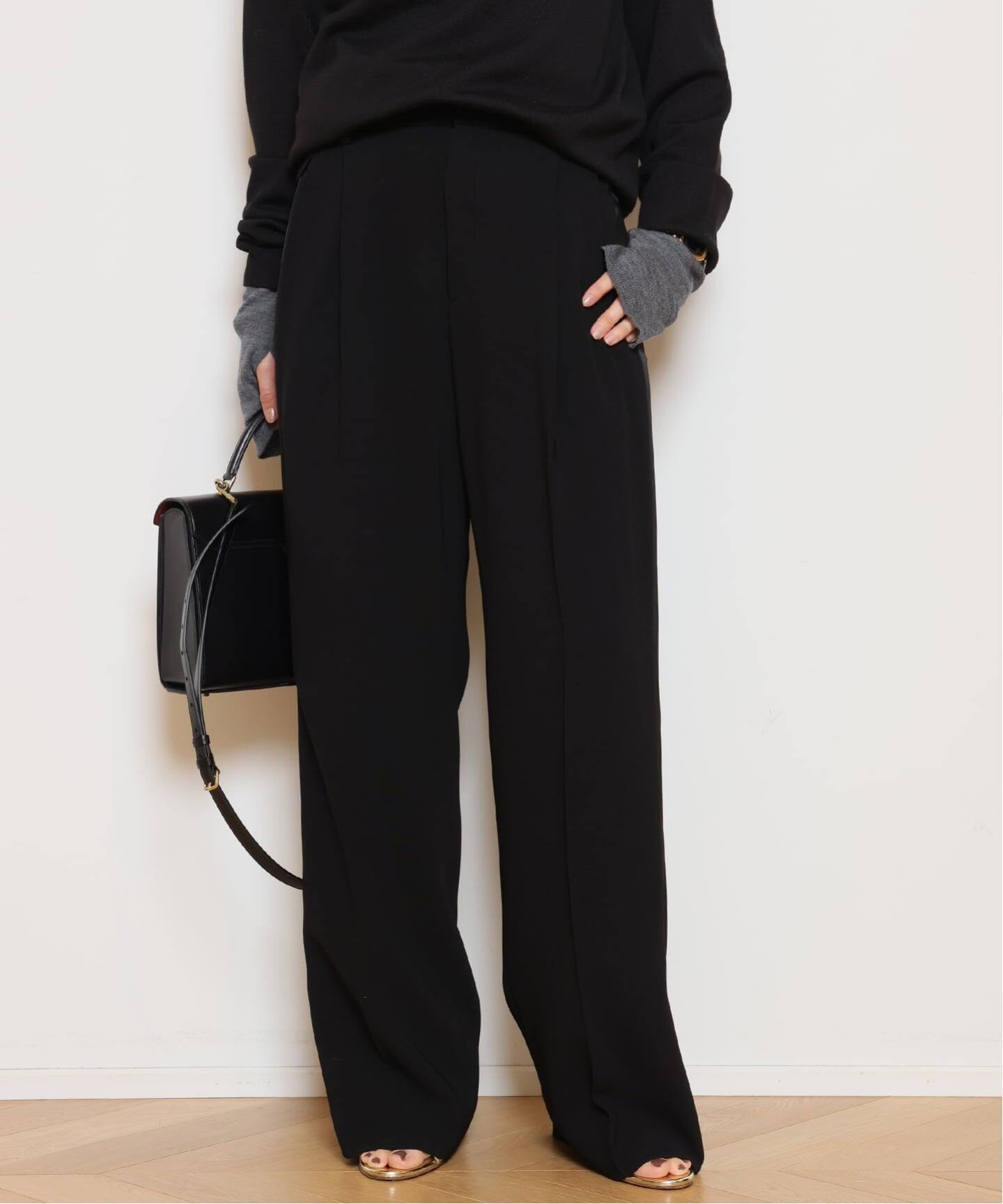 トリアセジョーゼット タキシード パンツ（スラックス）｜MUSE de