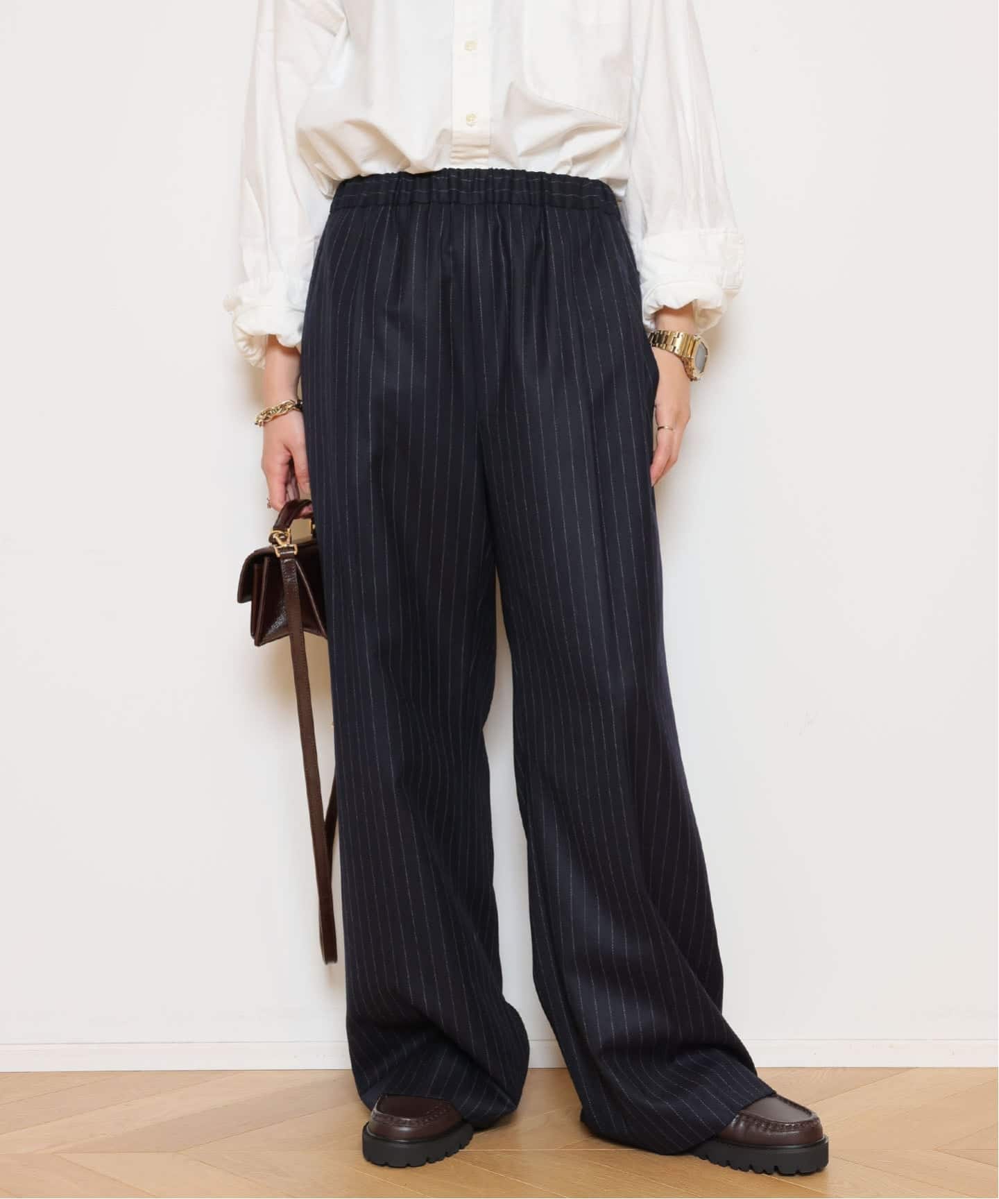 VICTORIANフラノ EASY パンツ（スラックス）｜MUSE de Deuxieme Classe