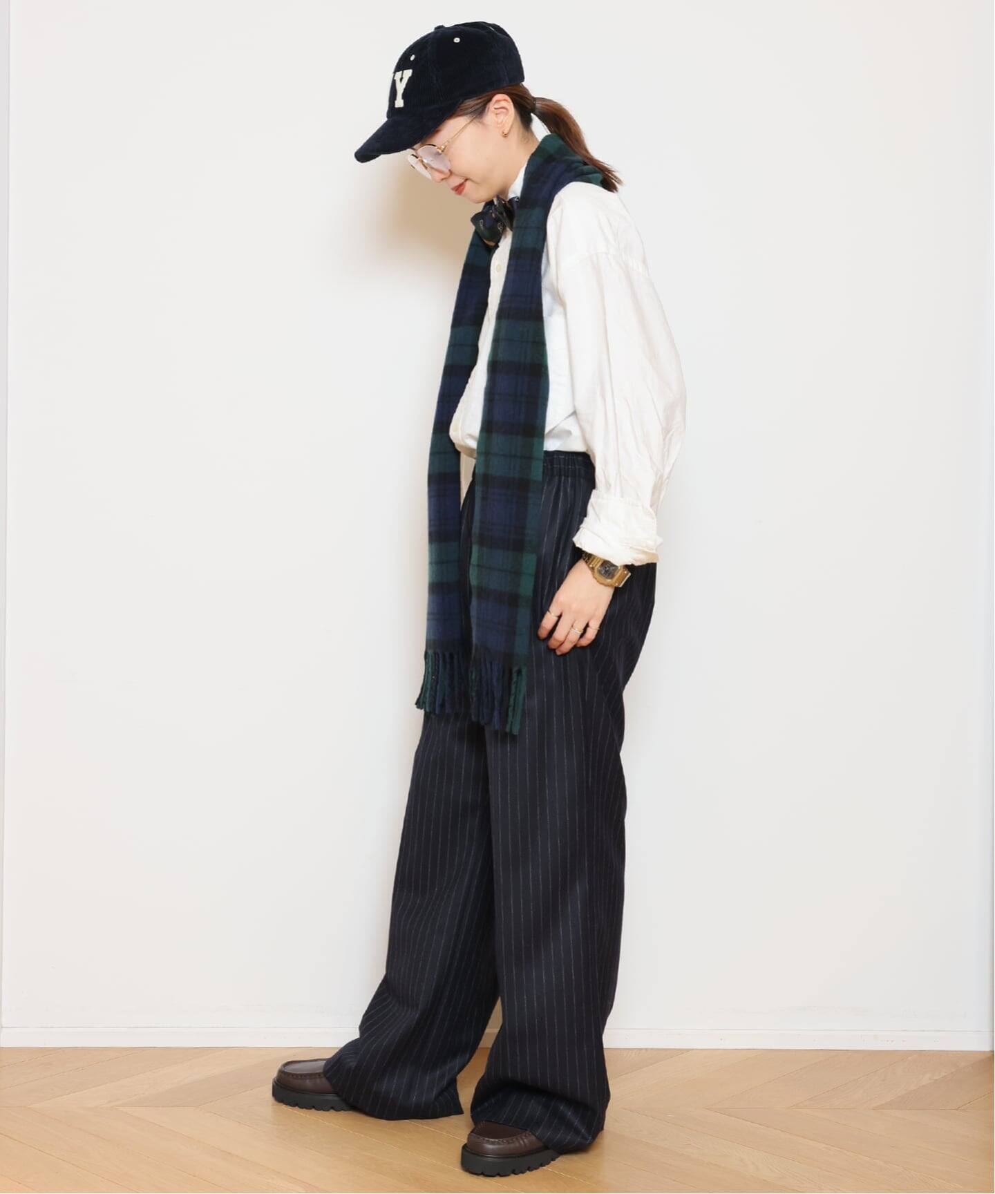 MUSE de Deuxieme Classe / 24年/SIDE STRIPEスラックス/ブーツカットパンツ/36/ウール/NVY/24030520201010// VICTORIANフラノ EASY パンツ（スラックス）｜MUSE de Deuxieme Classe