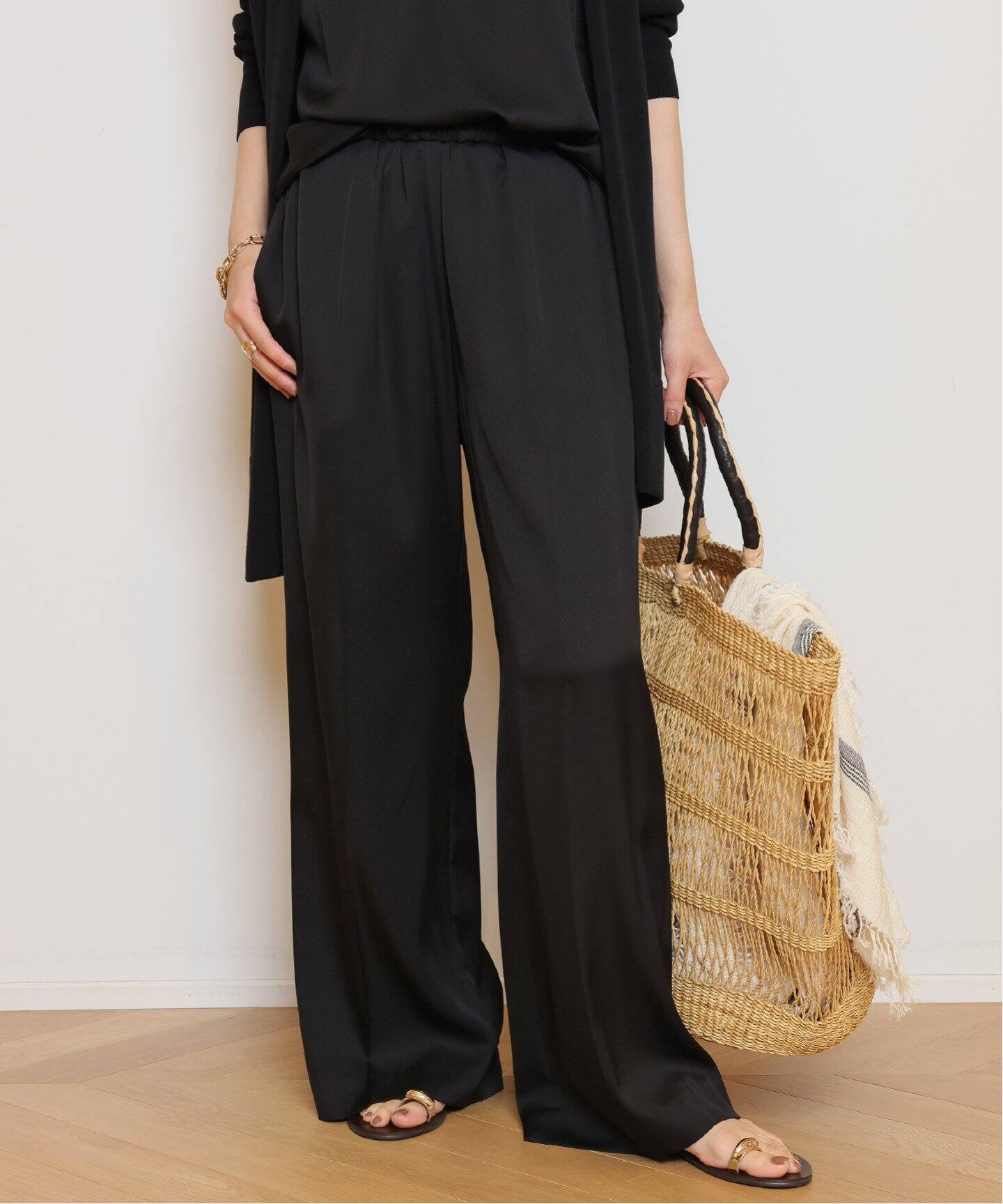 SILK SATIN EASY パンツ（スラックス）｜MUSE de Deuxieme