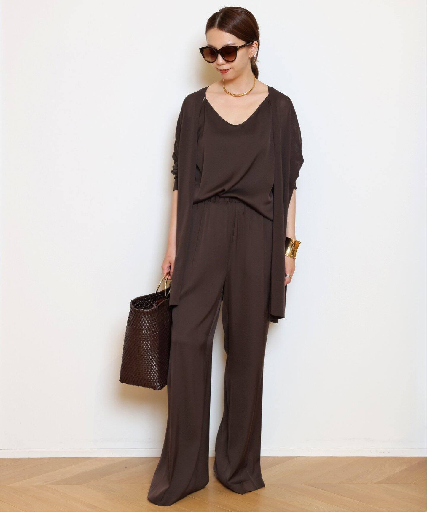 SILK SATIN EASY パンツ（スラックス）｜MUSE de Deuxieme Classe