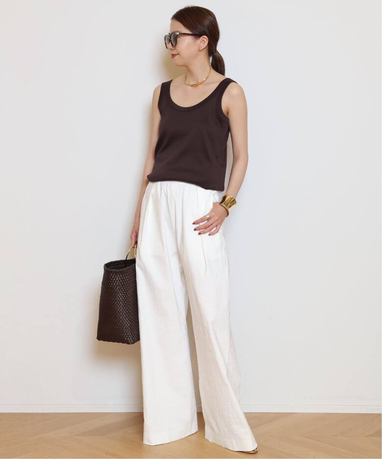 STRETCH TWILL タックパンツ（その他パンツ）｜MUSE de Deuxieme  