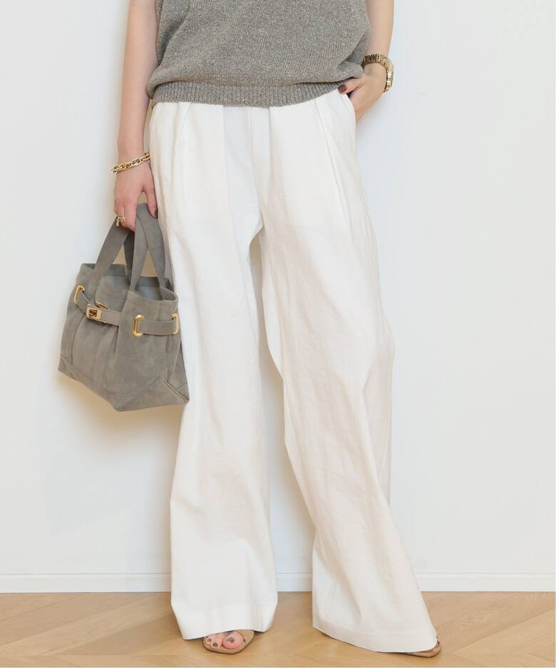 STRETCH TWILL タックパンツ（その他パンツ）｜MUSE de Deuxieme  