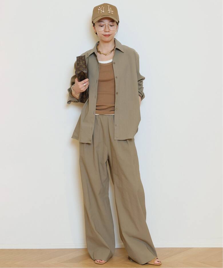 STRETCH TWILL タックパンツ（その他パンツ）｜MUSE de Deuxieme  