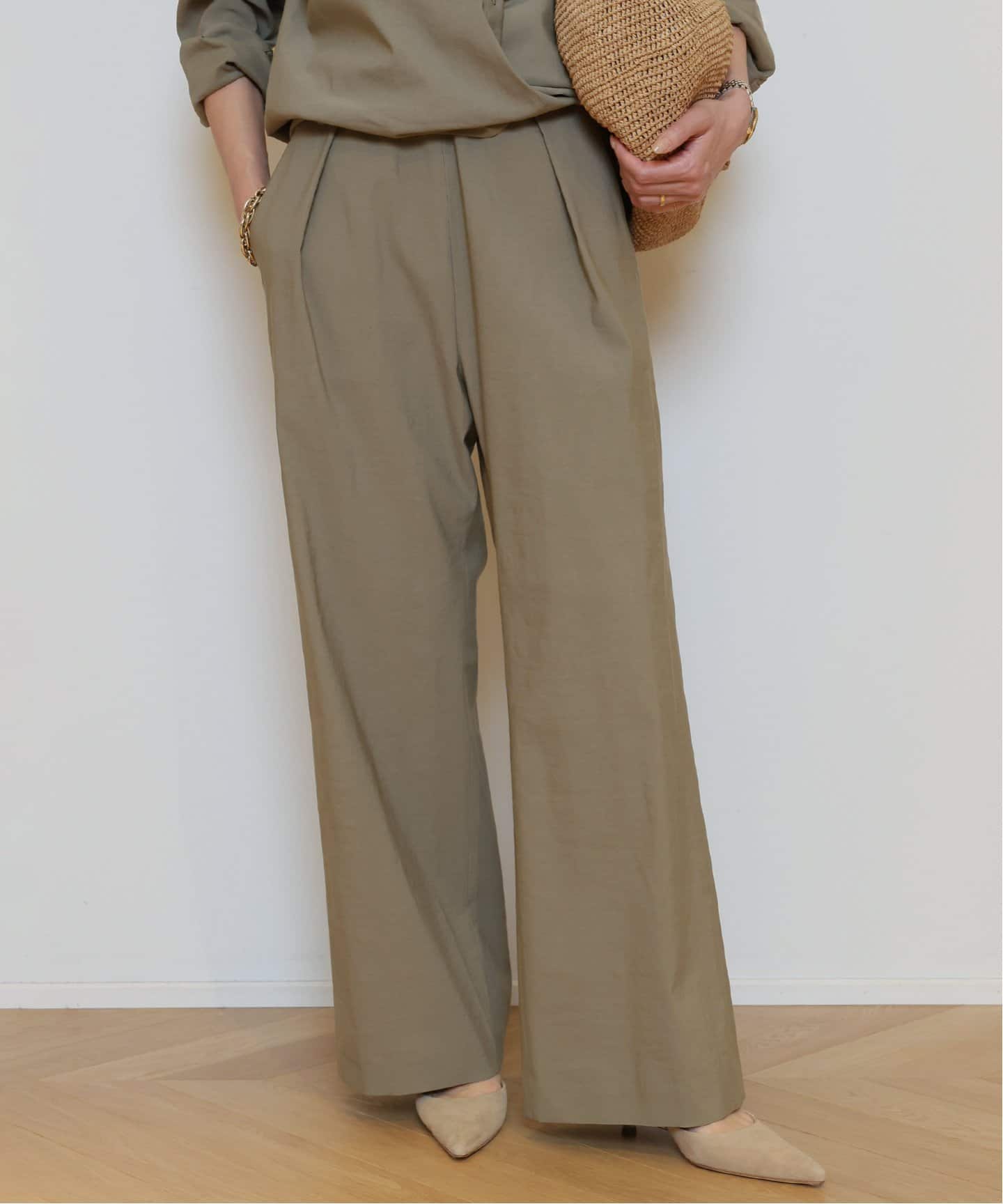 STRETCH TWILL タックパンツ（その他パンツ）｜MUSE de Deuxieme