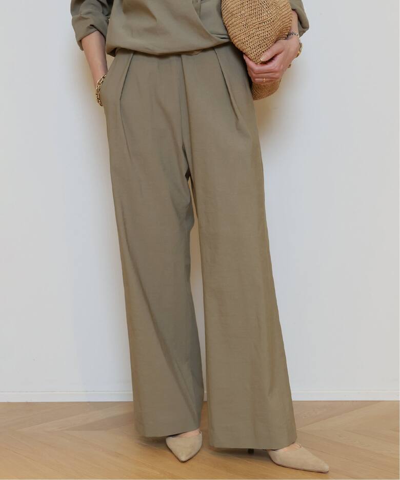 STRETCH TWILL タックパンツ（その他パンツ）｜MUSE de Deuxieme  