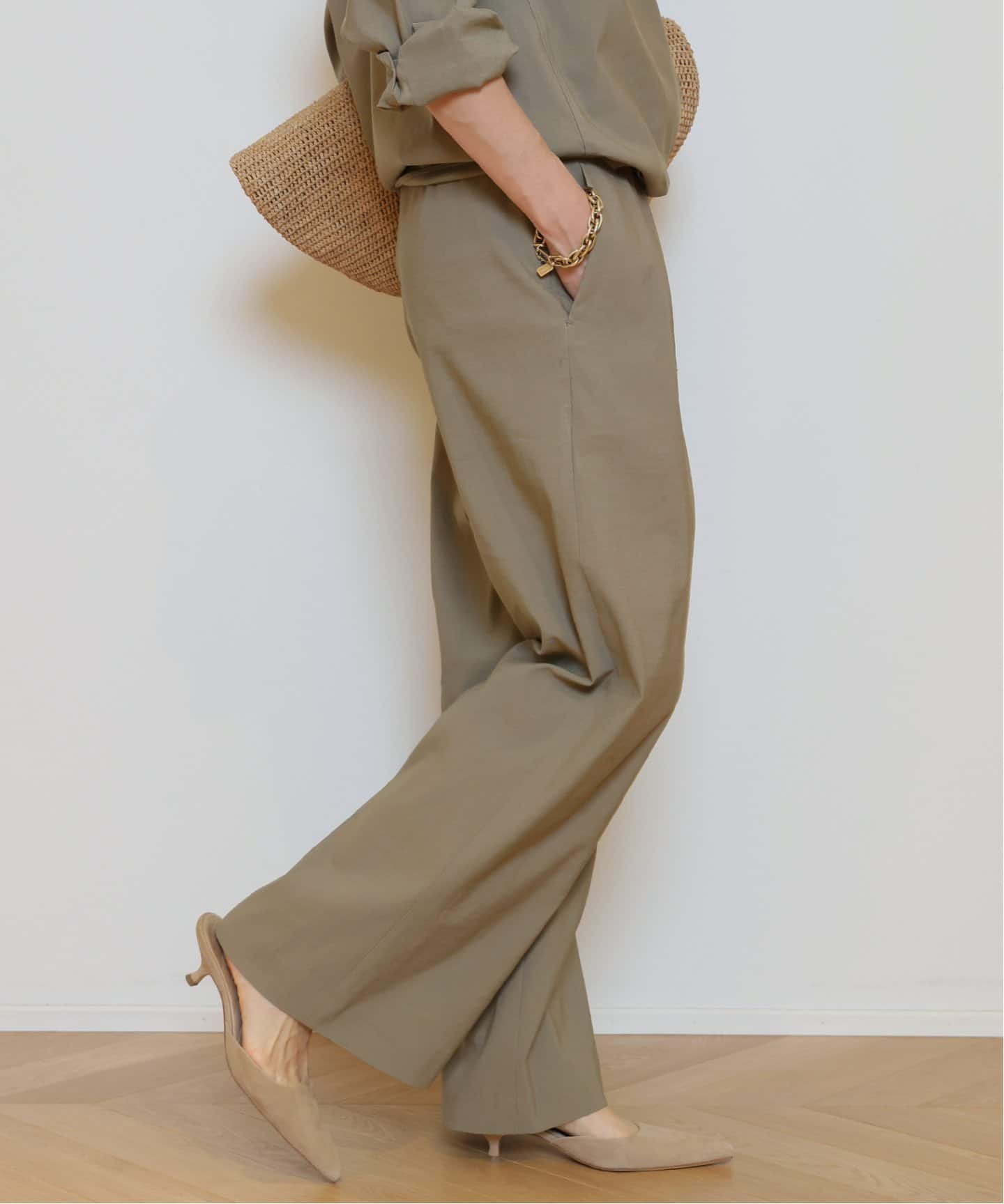 未使用Deuxieme Classe Stretch twill タックパンツ Stretch twill タックパンツ（スラックス）｜Deuxieme Classe