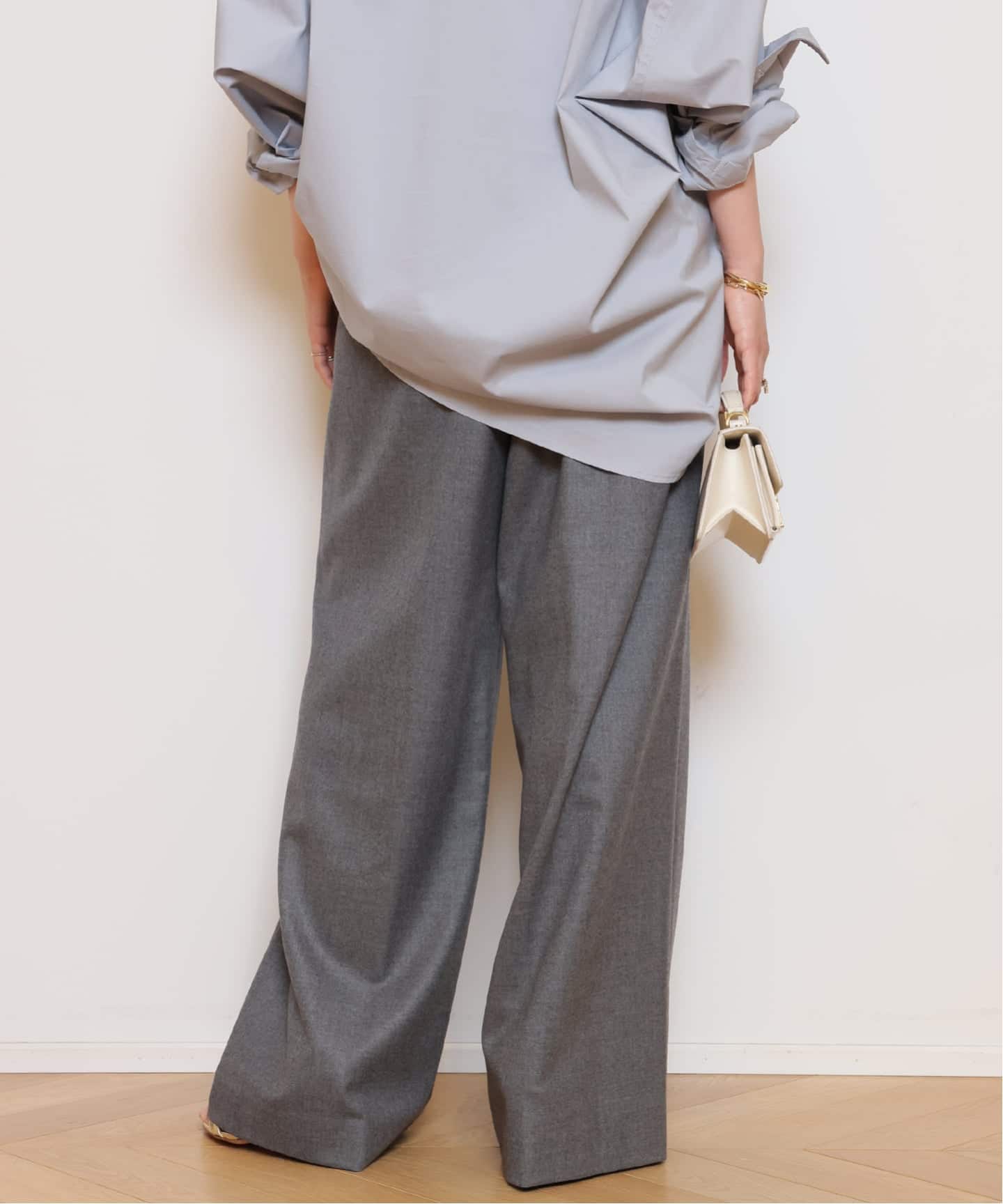 Easy Wide パンツ (フラノ)（スラックス）｜MUSE de Deuxieme Classe