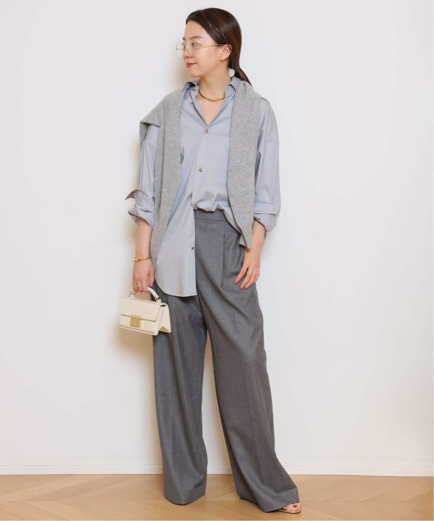 Easy Wide パンツ (フラノ)（スラックス）｜MUSE de Deuxieme Classe