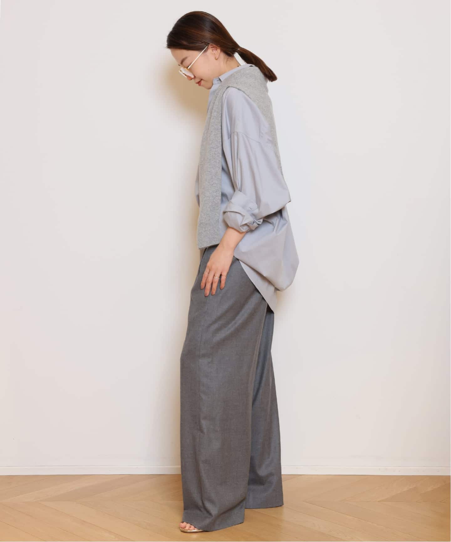 Easy Wide パンツ (フラノ)（スラックス）｜MUSE de Deuxieme Classe