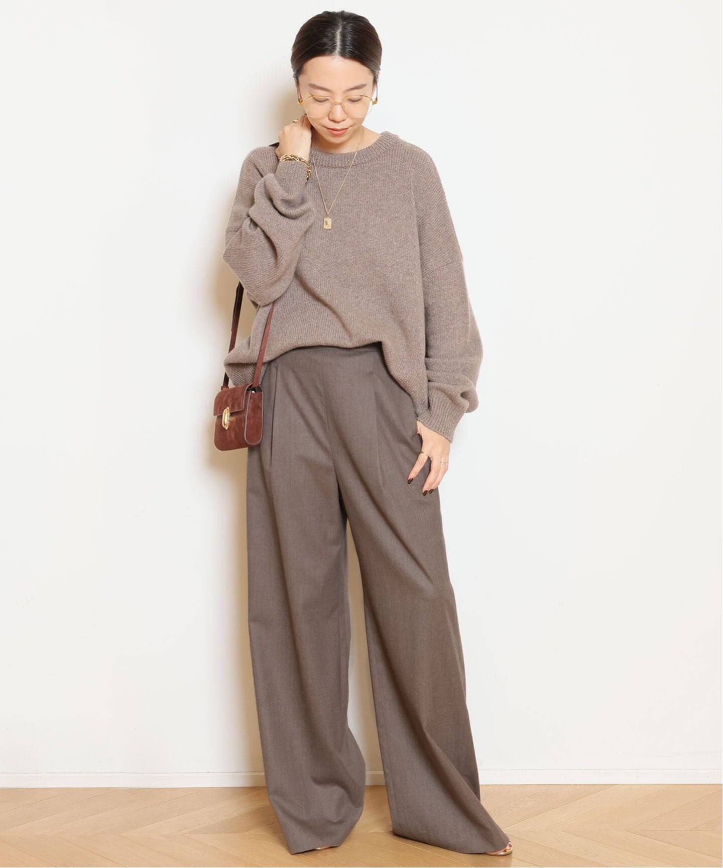 Easy Wide パンツ (フラノ)（スラックス）｜MUSE de Deuxieme Classe