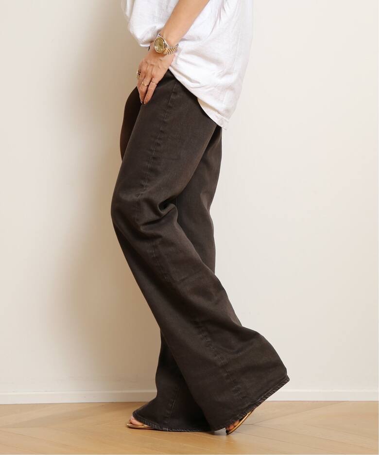R13/アールサーティーン】 BOY FLARE デニム(BROWN)（デニムパンツ 