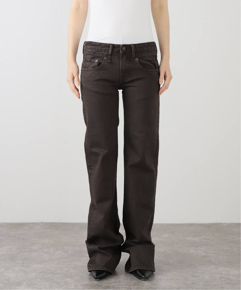 R13/アールサーティーン】 BOY FLARE デニム(BROWN)（デニムパンツ 