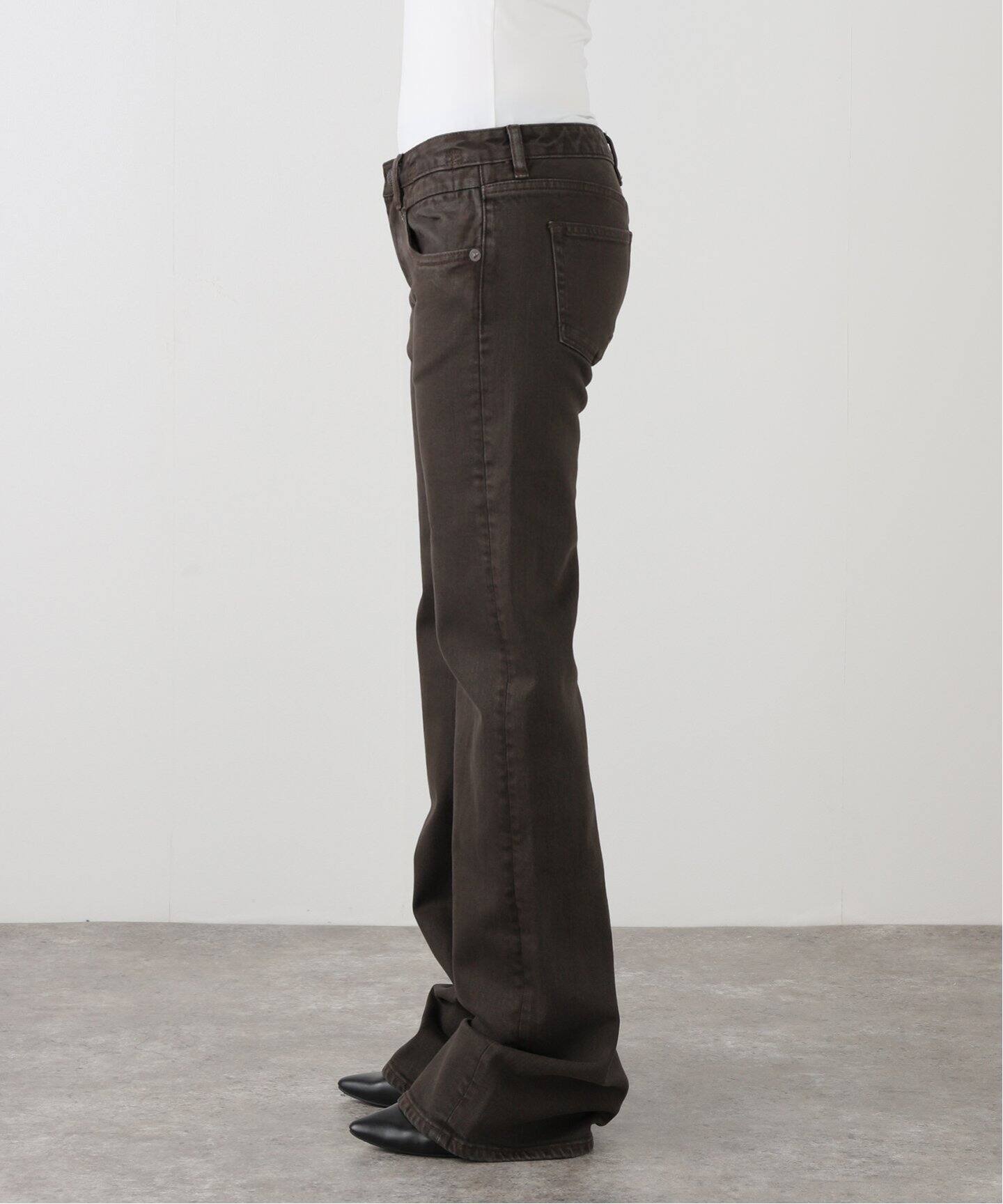 R13/アールサーティーン】 BOY FLARE デニム(BROWN)（デニムパンツ  