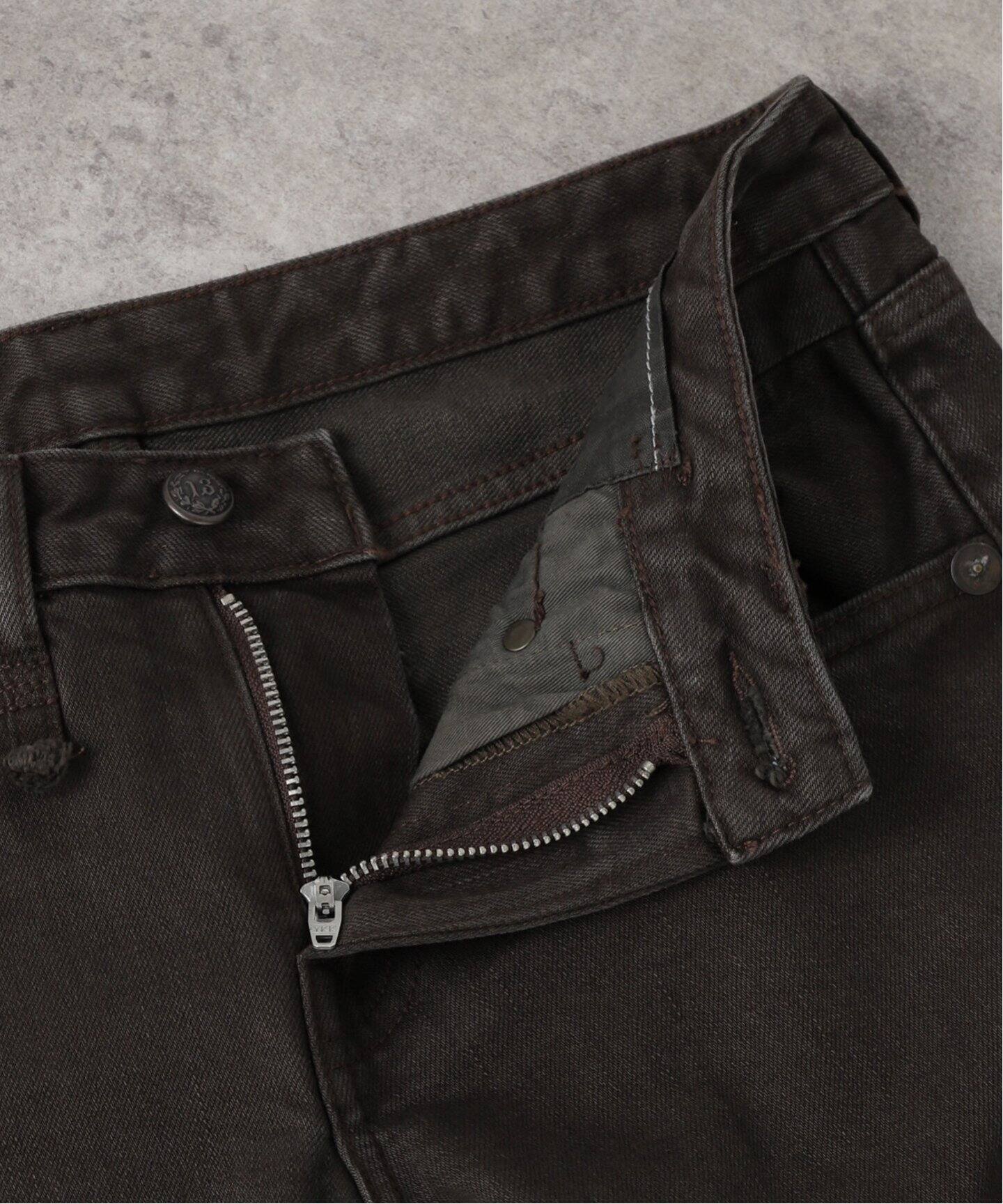 R13/アールサーティーン】 BOY FLARE デニム(BROWN)（デニムパンツ