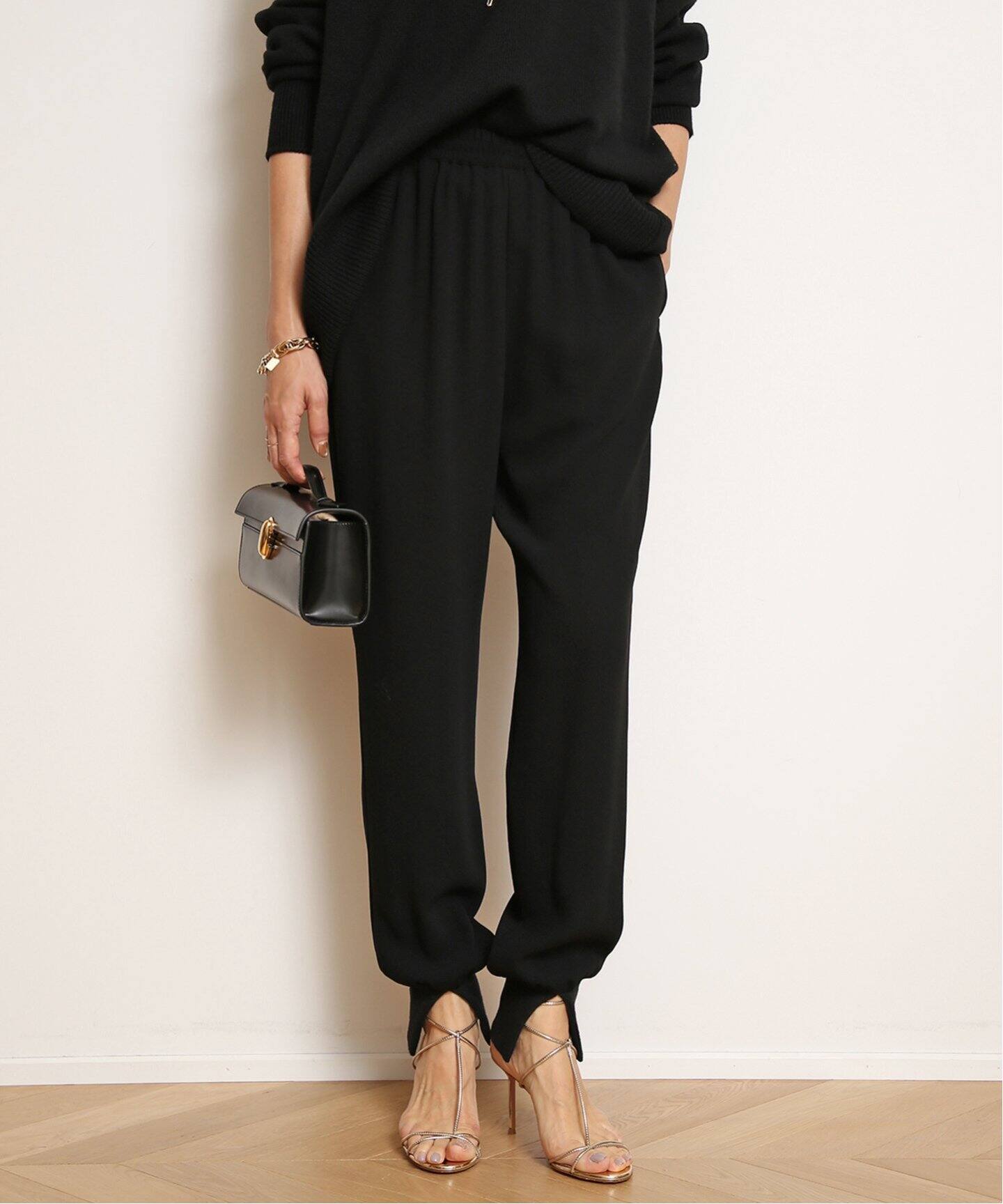 Col Pierrot/コルピエロ】スソリブパンツ（BLACK）（その他パンツ  