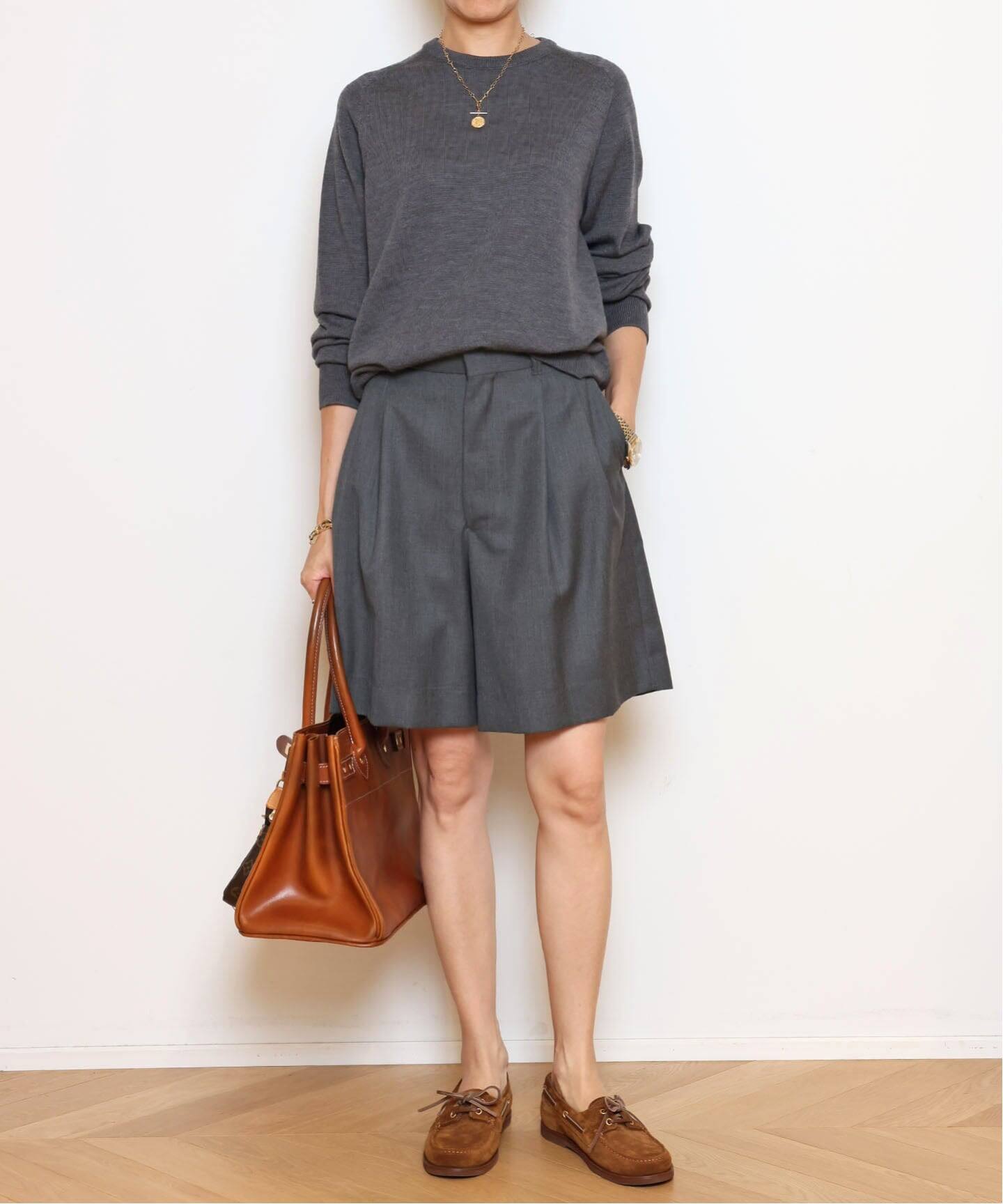 MADISONBLUE/マディソンブルー】WIDE TUCK ショーツ（ショート・ハーフ