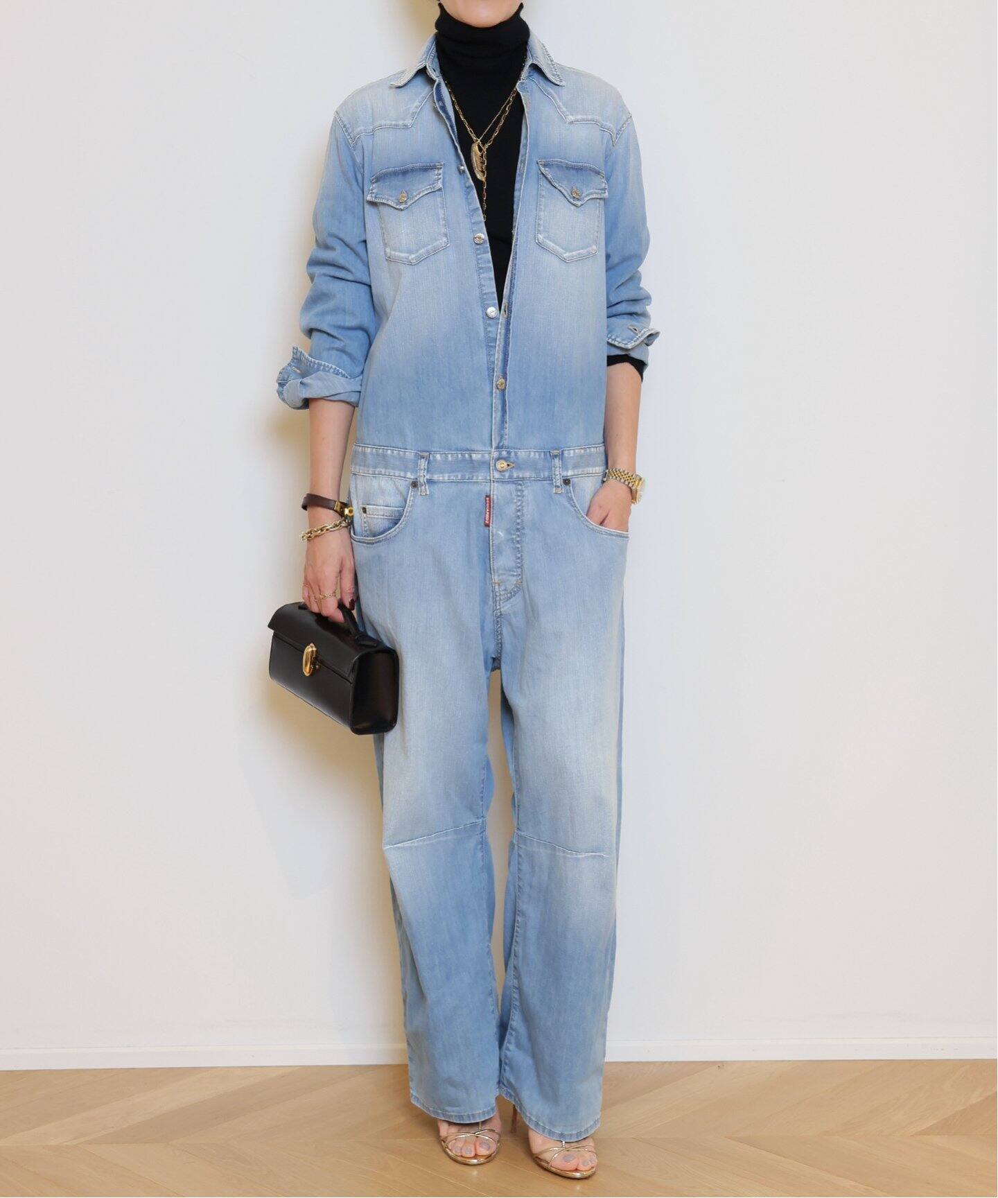 DSQUARED2/ディースクエアード】 WESTERN JEAN ジャンプスーツ（つなぎ 