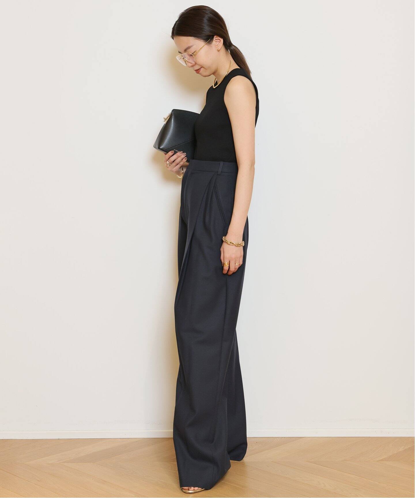 VICTORIA BECKHAM/ヴィクトリアベッカム】WIDE LEG TROUSERパンツ  