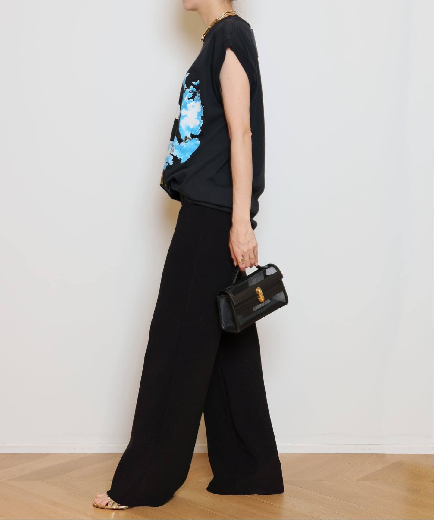 ドゥーズィエムクラスMUSEストレッチパンツ ブラック BIRROT/ビロット】STRAIGHT TROUSER（その他パンツ）｜MUSE de