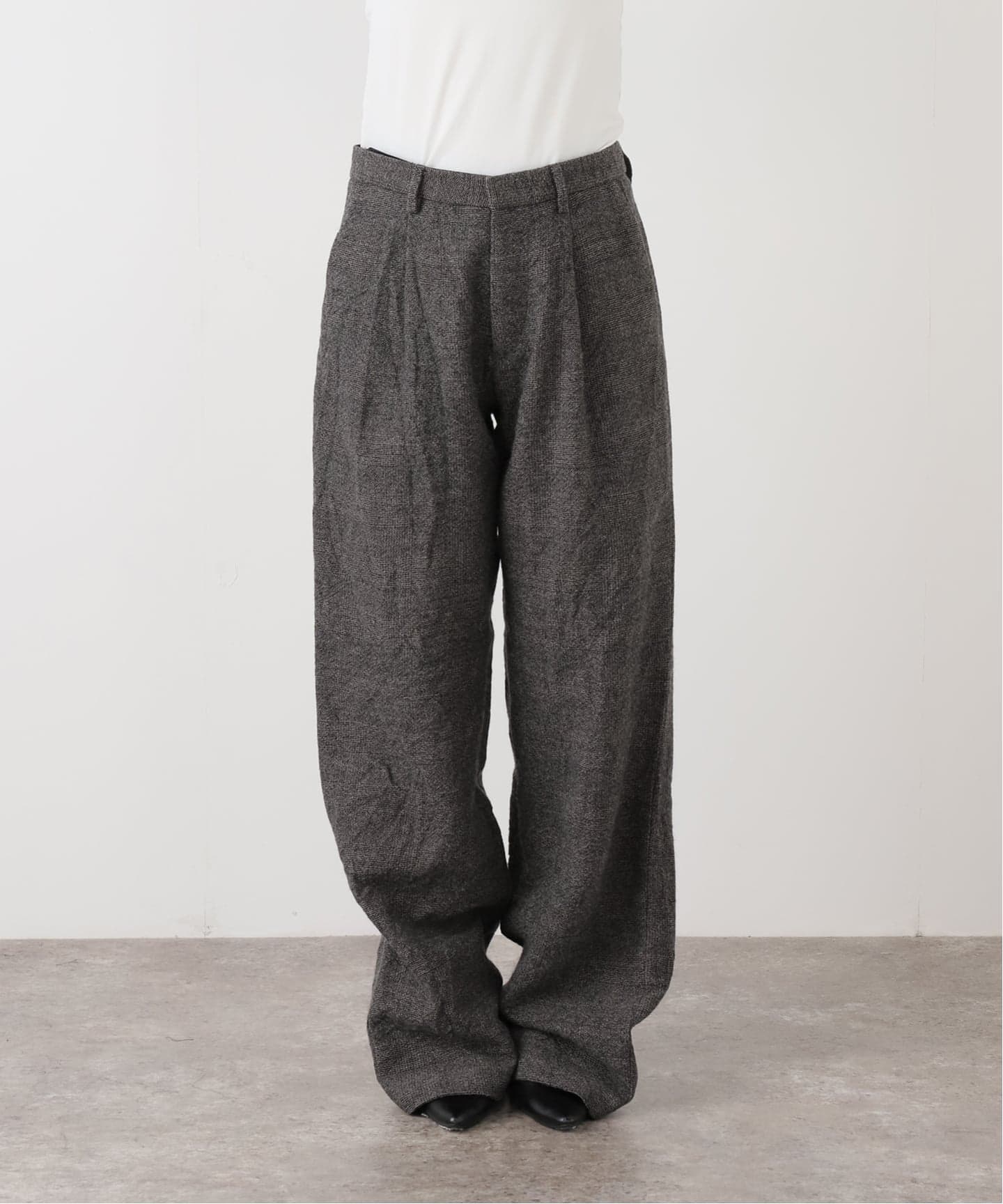 R13/アールサーティーン】WIDE LEG トラウザー（GRAY）（その他