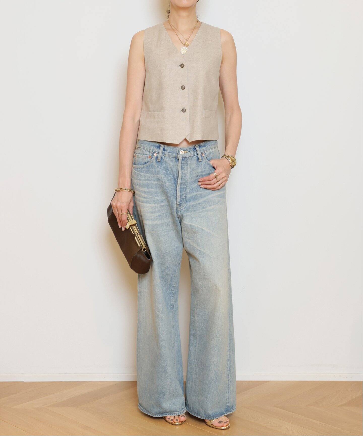 HERILLヘリル NEPDENIM WIDE パンツ HERILL/ヘリル】NEPDENIM WIDE パンツ パンツ