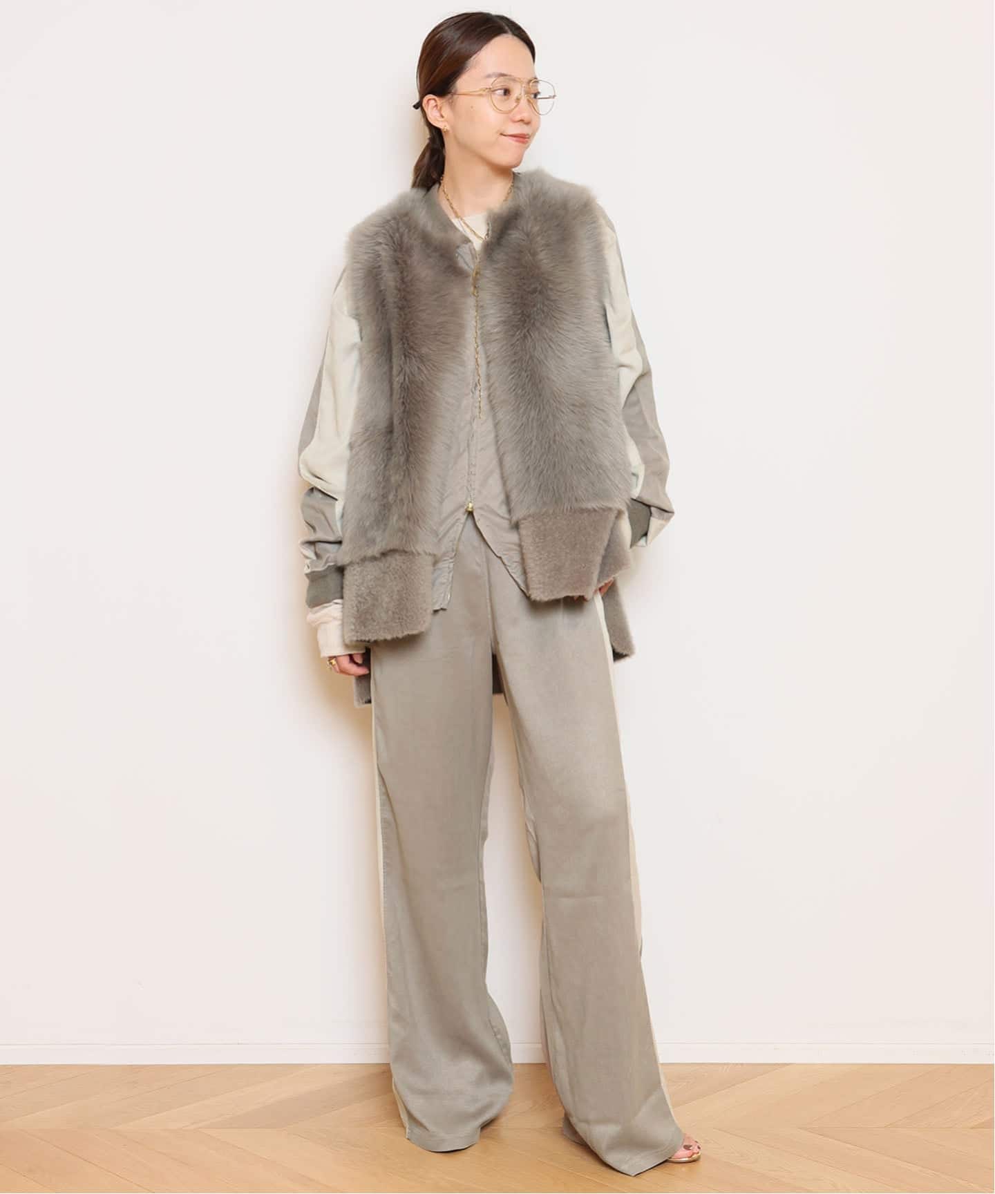 REMI RELIEF/レミレリーフ】SUEDE LIKE FLARE パンツ（その他パンツ