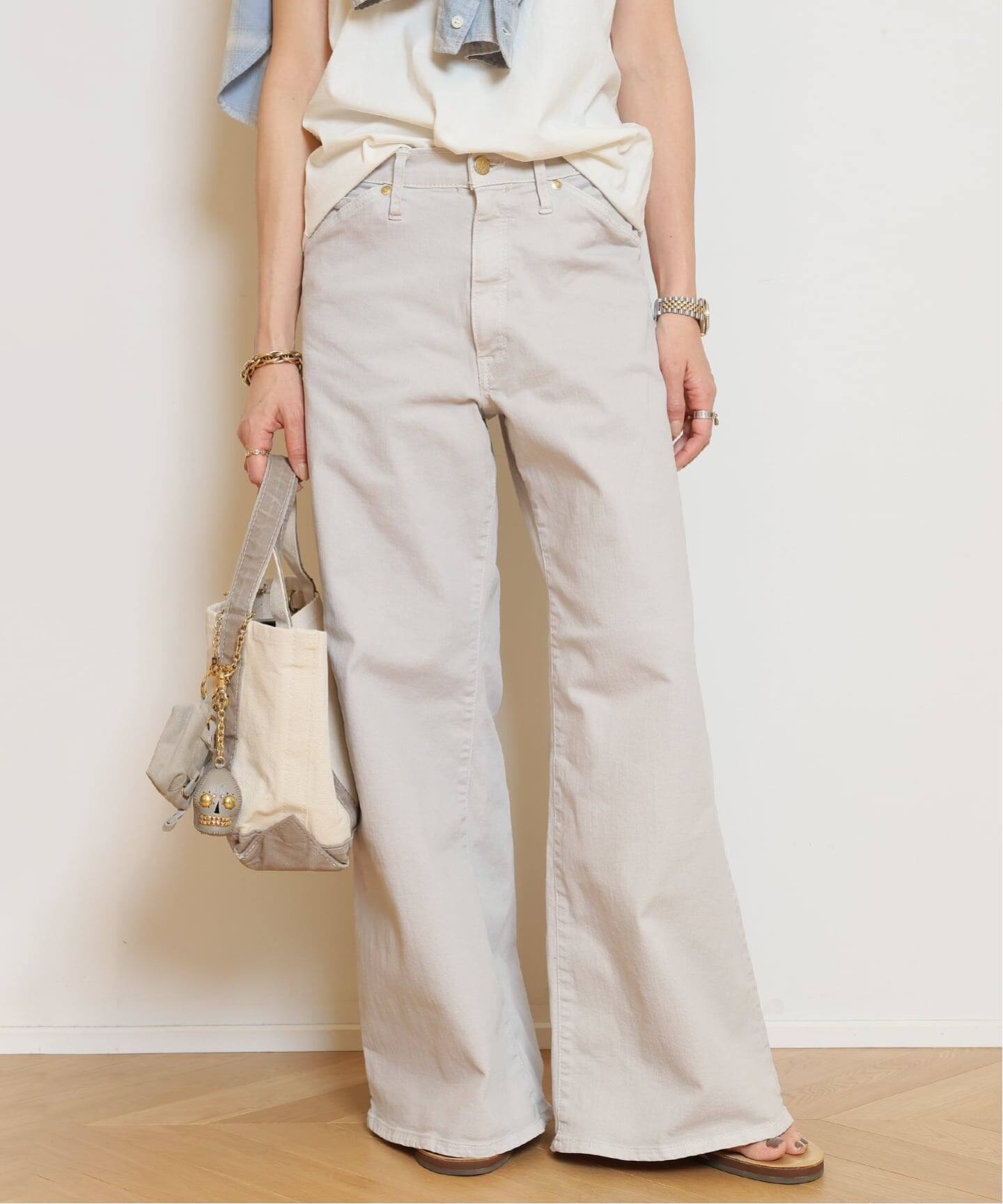 SURT/サート】MANNISH BUGGY DENIM (LIGHT GRAY)（デニムパンツ 