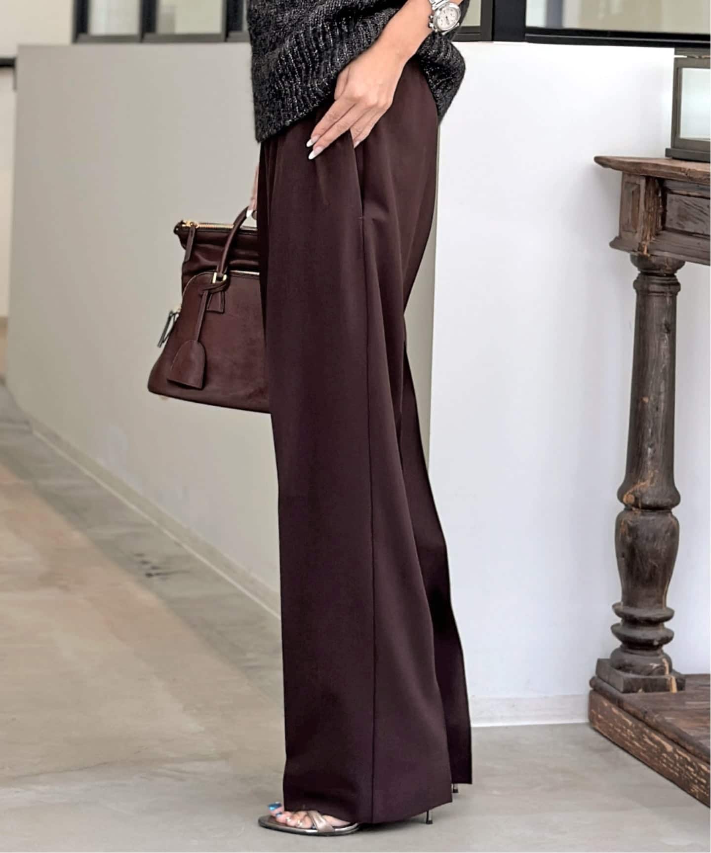 Center Press Pants（スラックス）｜L'Appartement