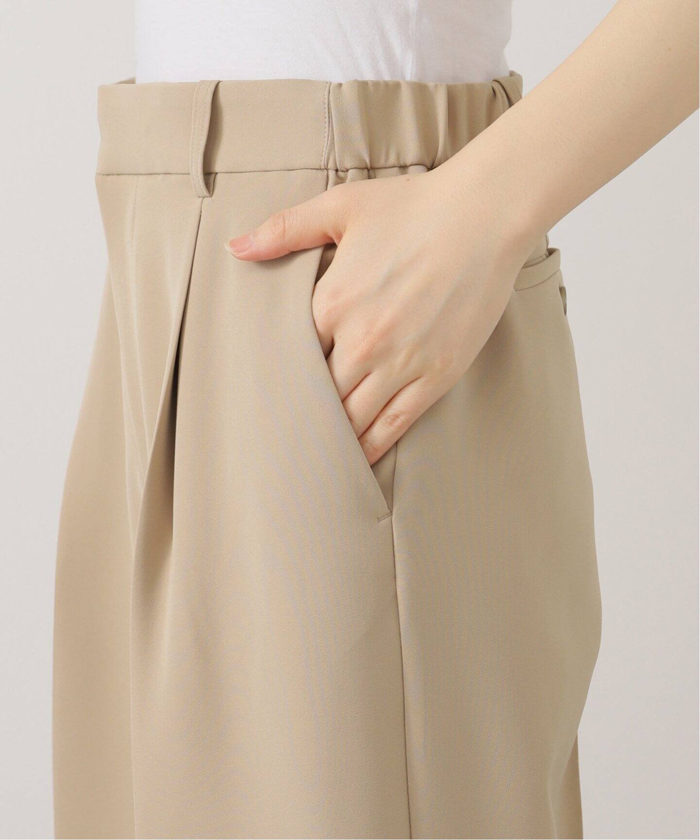 Double cloth Tuck Pants（スラックス）｜L'Appartement