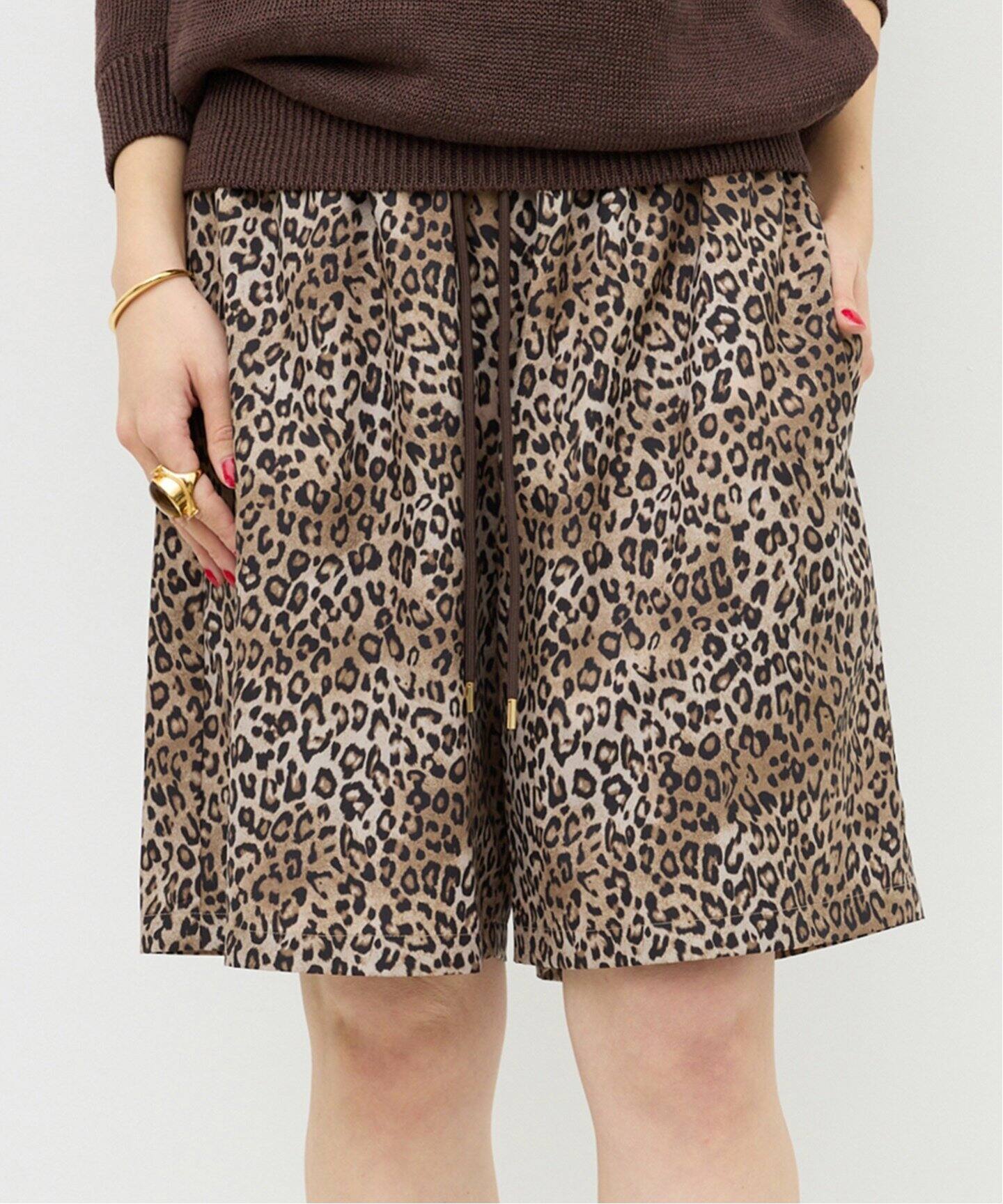 Leopard Print Short Pants（ショート・ハーフパンツ）｜L 
