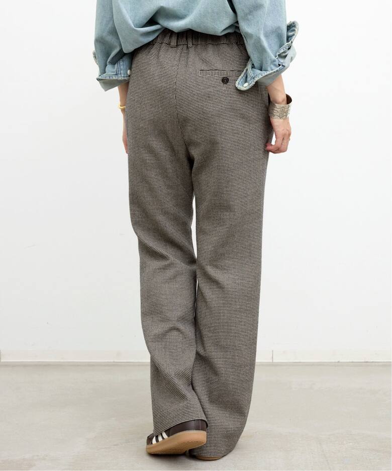 Houndstooth Side Zip Pants（スラックス）｜L 