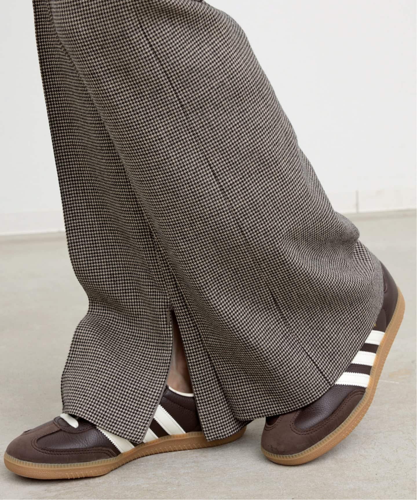 Houndstooth Side Zip Pants（スラックス）｜L'Appartement