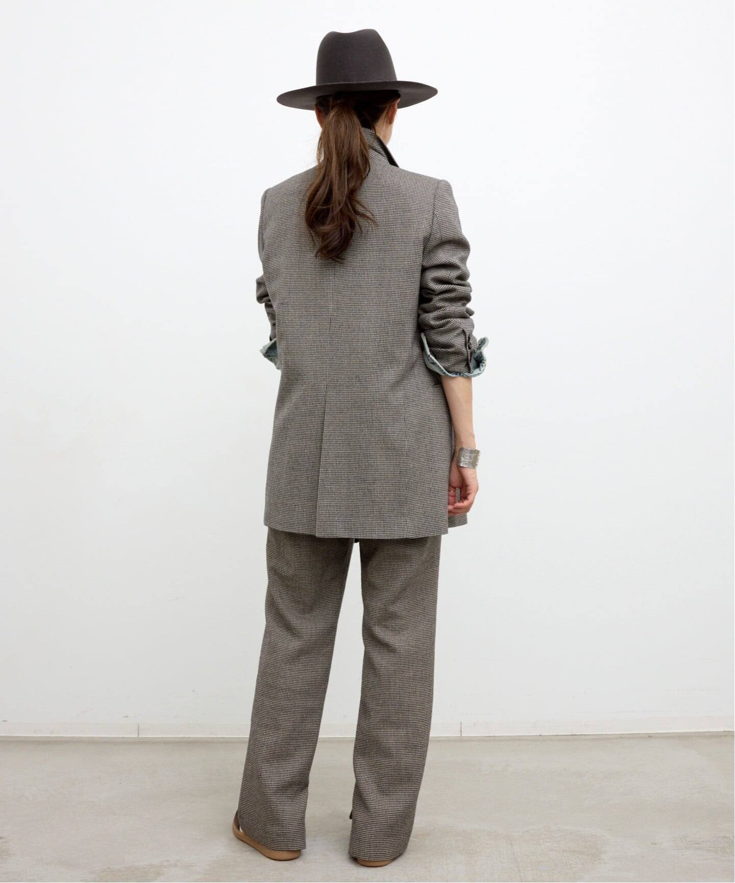Houndstooth Side Zip Pants（スラックス）｜L'Appartement