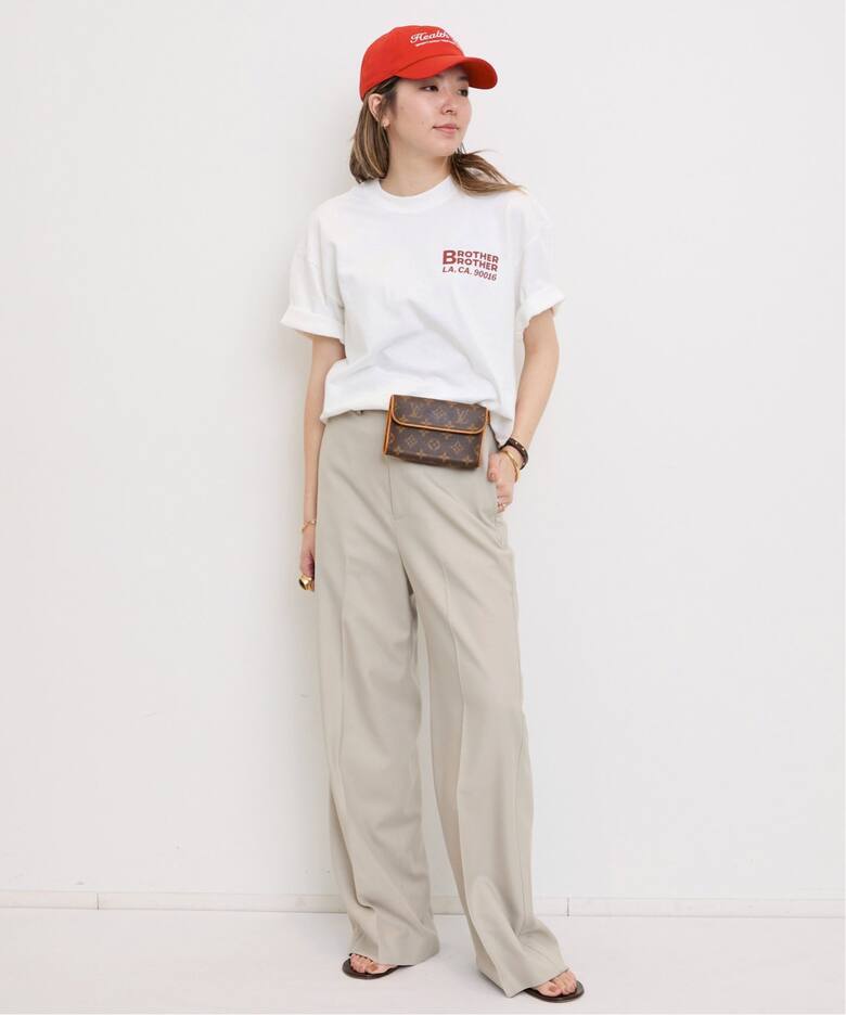 Twill Wide Pants（スラックス）｜L 