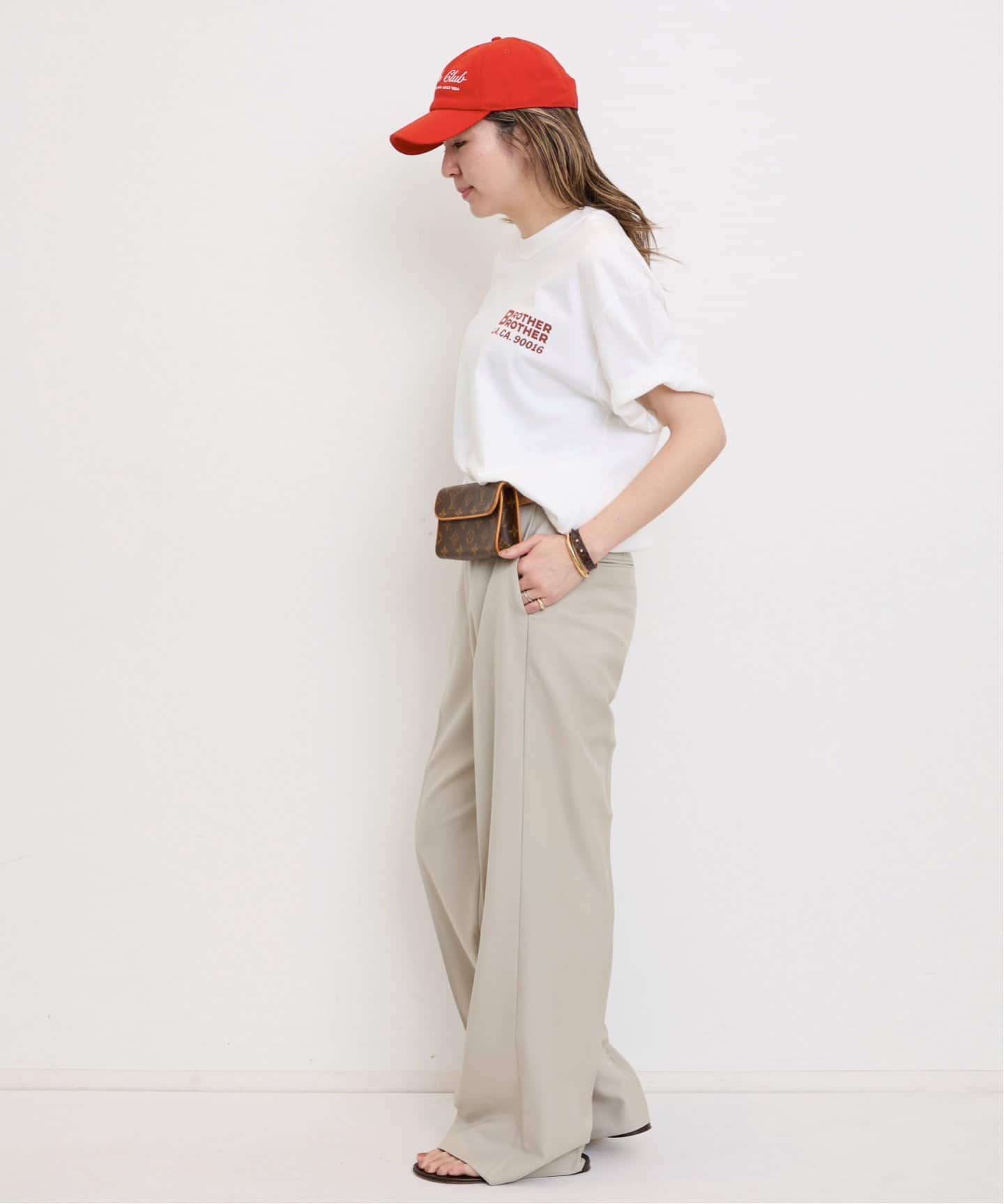 L'Appartement チノパン サイズ36 ベージュ　アパルトモン Double cloth Tuck Pants（スラックス）｜L'Appartement